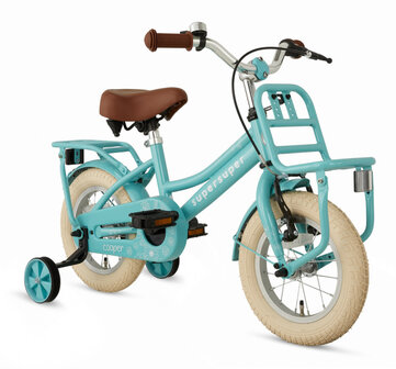 Cooper 12 Inch 21,5 cm Meisjes Terugtraprem Turquoise