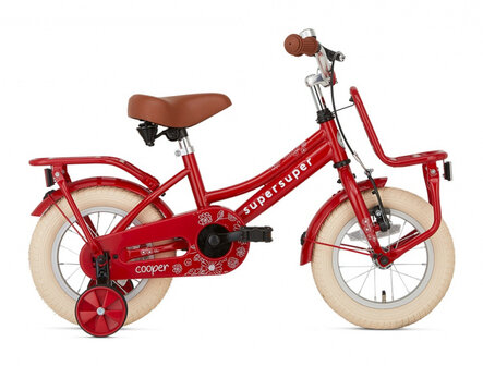 Cooper 12 Inch 21,5 cm Meisjes Terugtraprem Rood