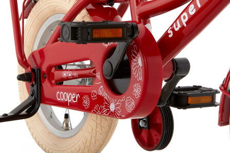 Cooper 14 Inch 21,5 cm Meisjes Terugtraprem Rood