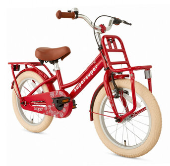 Cooper 16 Inch 25,4 cm Meisjes Terugtraprem Rood