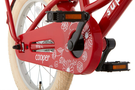 Cooper 16 Inch 25,4 cm Meisjes Terugtraprem Rood