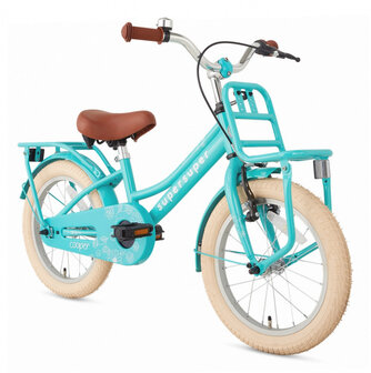 Cooper 16 Inch 25,4 cm Meisjes Terugtraprem Turquoise