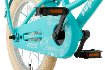 Cooper 16 Inch 25,4 cm Meisjes Terugtraprem Turquoise