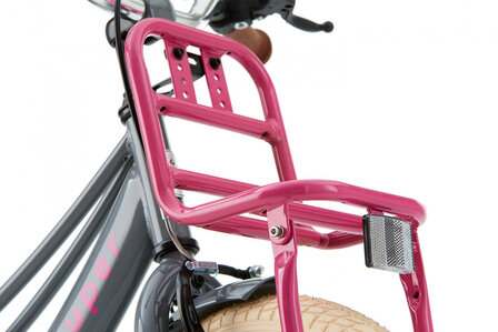 Lola 16 Inch 25,4 cm Meisjes Terugtraprem Roze/Grijs