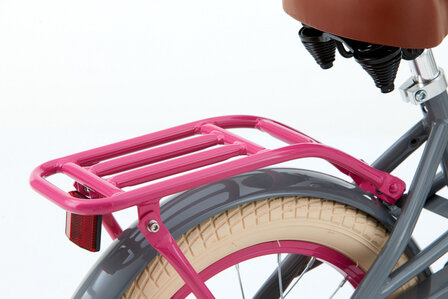 Lola 16 Inch 25,4 cm Meisjes Terugtraprem Roze/Grijs