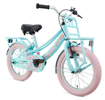 Lola 16 Inch 25,4 cm Meisjes Terugtraprem Lichtblauw/Roze