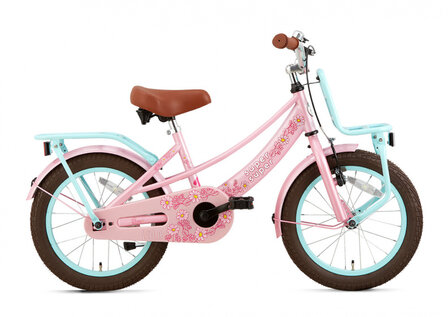 Lola 16 Inch 25,4 cm Meisjes Terugtraprem Roze/Turquoise