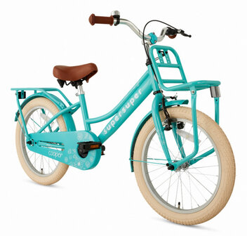 Cooper 18 Inch 28 cm Meisjes Terugtraprem Turquoise