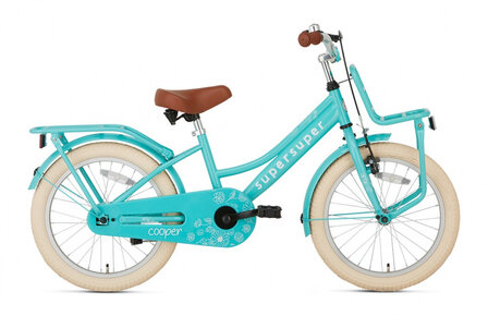 Cooper 18 Inch 28 cm Meisjes Terugtraprem Turquoise