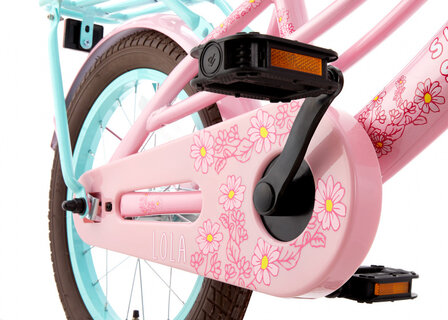 Lola 20 Inch 31,75 cm Meisjes Terugtraprem Roze/Turquoise