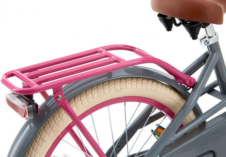 Lola 20 Inch 31,75 cm Meisjes Terugtraprem Roze/Grijs