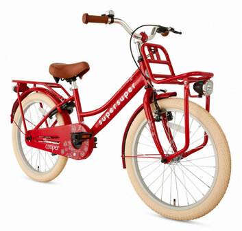 Cooper 20 Inch 31,75 cm Meisjes Terugtraprem Rood