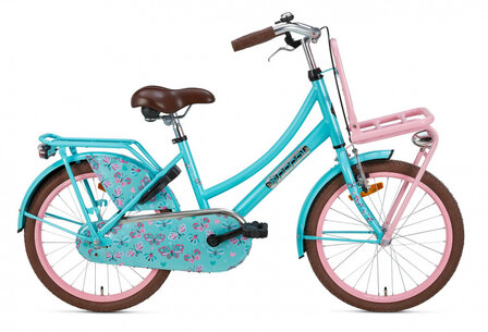 Daily Dutch Basic 20 Inch 32 cm Meisjes Terugtraprem Turquoise/Roze