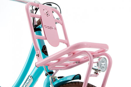 Daily Dutch Basic 20 Inch 32 cm Meisjes Terugtraprem Turquoise/Roze