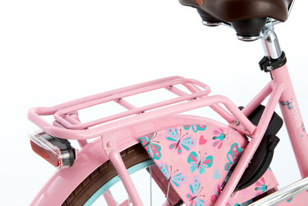 Daily Dutch Basic 20 Inch 32 cm Meisjes Terugtraprem Roze/Lichtblauw