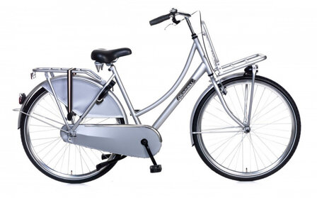 Daily Dutch Basic 28 Inch 57 cm Dames V-Brakes Zilver