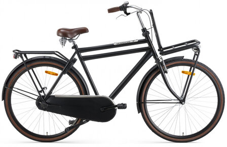 Daily Dutch Basic+ 28 Inch 57 cm Heren 3V V-Brakes Matzwart