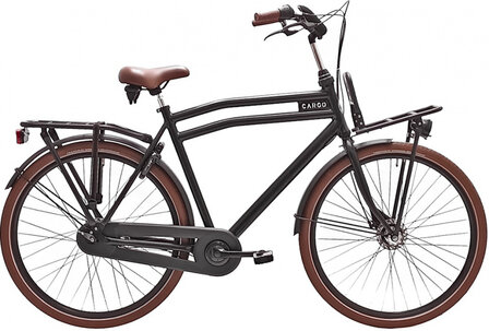 Cargo 28 Inch 59 cm Heren 7V Rollerbrake Matzwart