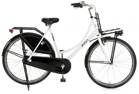 Eclypse 28 Inch 56 cm Dames Terugtraprem Wit/Zwart