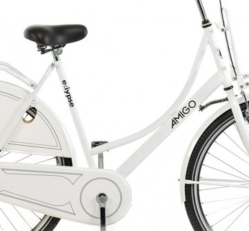 Eclypse 28 Inch 56 cm Dames Terugtraprem Wit