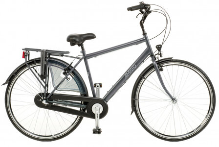 Bright 28 Inch 50 cm Heren 3V V-Brakes Antraciet