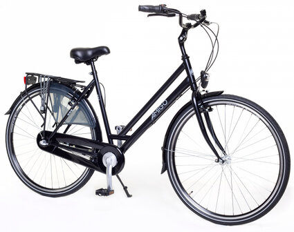 Bright 28 Inch 50 cm Dames 3V V-Brakes Matzwart