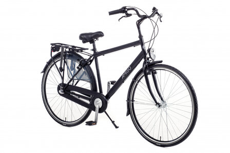 Bright 28 Inch 50 cm Heren 3V V-Brakes Matzwart