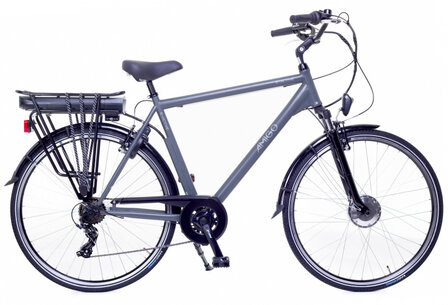 E-Active 28 Inch 56 cm Heren 7V V-Brakes Matgrijs