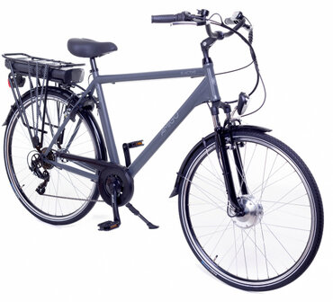 E-Active 28 Inch 56 cm Heren 7V V-Brakes Matgrijs