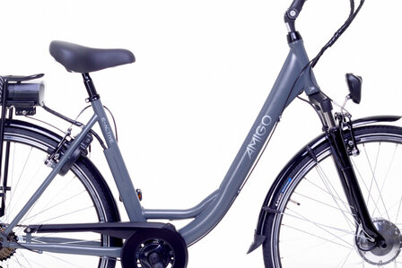 E-Active 28 Inch 50 cm Dames 7V V-Brakes Matgrijs