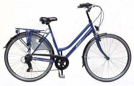 Moves 28 Inch 56 cm Dames 6V V-Brakes Matblauw