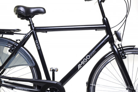 Moves 28 Inch 56 cm Heren 6V V-Brakes Matzwart