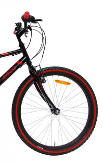 Rock 26 Inch 42 cm Junior 18V V-Brakes Zwart/Rood