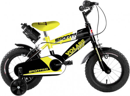 Sportivo 12 Inch 20 cm Jongens Knijprem Geel/Zwart