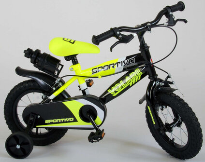 Sportivo 12 Inch 20 cm Jongens Knijprem Geel/Zwart
