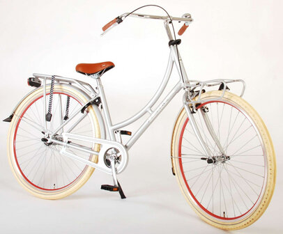 Classic Oma 28 Inch 45 cm Dames Terugtraprem Zilver