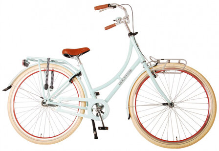 Classic Oma 28 Inch 45 cm Dames Terugtraprem Lichtblauw