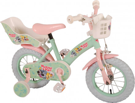 Woezel &amp; Pip 12 Inch 21,5 cm Meisjes Terugtraprem Mintgroen/Roze