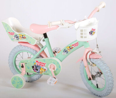 Woezel &amp; Pip 12 Inch 21,5 cm Meisjes Terugtraprem Mintgroen/Roze