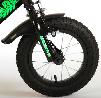 Sportivo 12 Inch 20 cm Jongens Terugtraprem Groen/Zwart