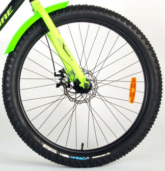 Rocky 26 Inch 31,75 cm Jongens 3V Terugtraprem Groen/Zwart