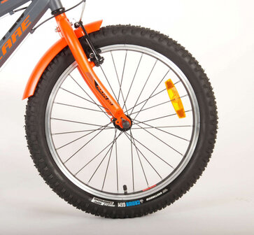 Rocky 20 Inch 27 cm Jongens 6V V-Brakes Grijs/Oranje