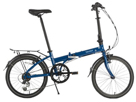 vouwfiets 20 Inch 35 cm Unisex 6V V-Brakes Marineblauw