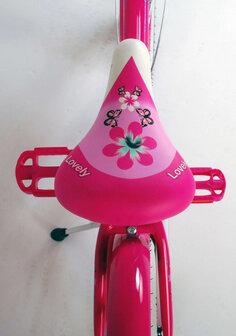 Lovely 20 Inch 33 cm Meisjes Terugtraprem Roze/Wit