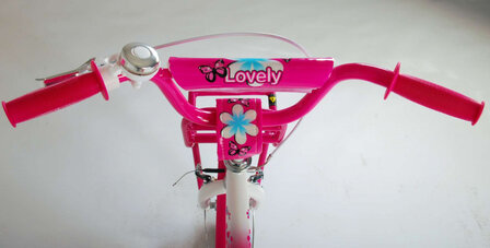 Lovely 20 Inch 33 cm Meisjes Terugtraprem Roze/Wit