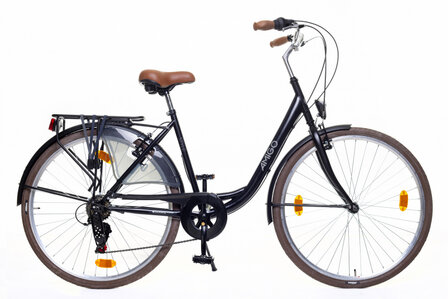 Style 28 Inch 50 cm Dames 6V V-Brakes Zwart