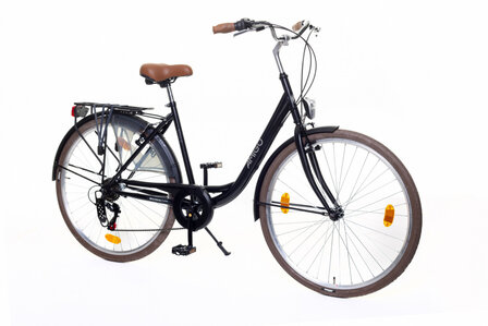 Style 28 Inch 50 cm Dames 6V V-Brakes Zwart