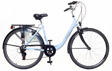 Style 28 Inch 50 cm Dames 6V V-Brakes Lichtblauw