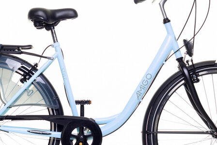 Style 28 Inch 50 cm Dames 6V V-Brakes Lichtblauw