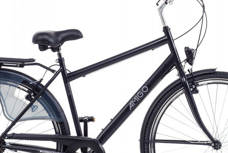 Style 28 Inch 56 cm Heren 6V V-Brakes Zwart